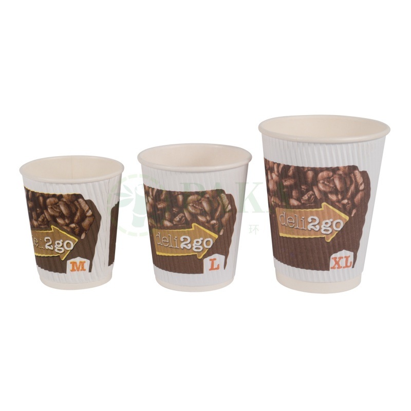 Ripple Wall 8oz Corrugated Glass Hot Ripple Coffee Paper Cup – Corrugated Paper Cup and Ripple Wall Paper Cup price