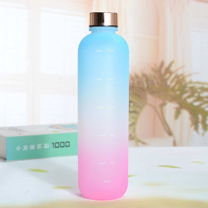 1000ml Plastic Tritan Material Motivitional Sports Outdoor Camping Remind to Drink Water Bottle – Bottle and Water Bottle price