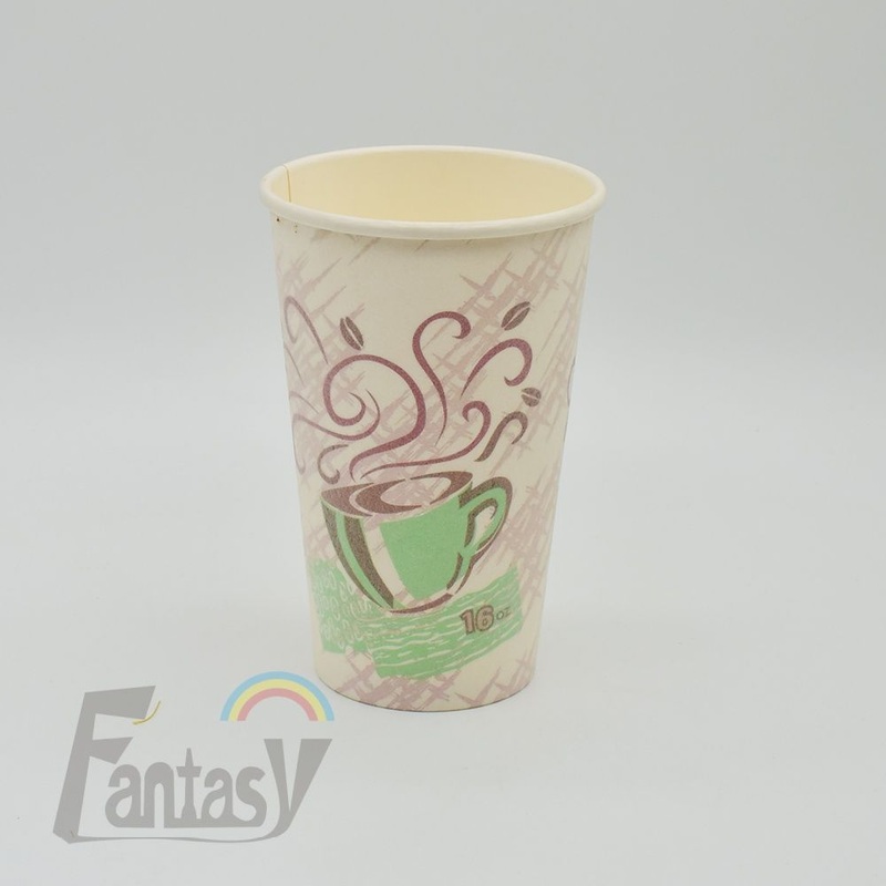 16oz Custom Size Bubble Tea Biodegradable Jelly Single Wall Paper Coffee Cup – Bubble Tea Cup and 16oz Cup price