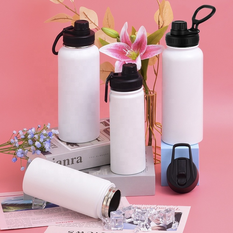32oz 950ml Vacuum New Product White Stainless Steel Portable Baseball Water Sublimation Bottle – Water Sublimation Bottle and Portable Baseball Bottle price