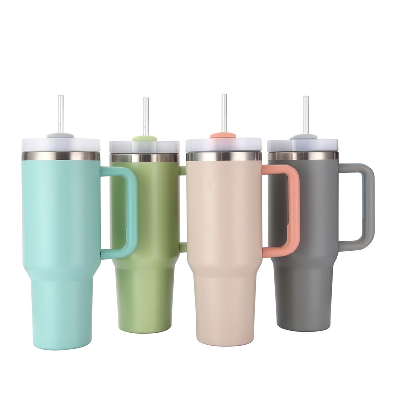40oz H2.0 Capacity Thermos Cup 304 Stainless Steel Car Cup with Handle Straw and Custom Logo Stainless Steel Vacuum Insulated Tumbler – Stainless Steel Vacuum Insulated Tumbler and Insulated 40oz Tumbler price