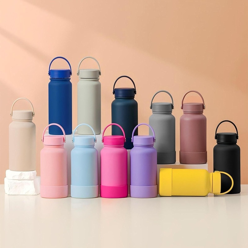 Customized Double Wall Leak Proof Outdoor Car Stainless Steel Sport Thermo Cup Mug Thermal Water Bottle Vacuum Flask with Silicone Sleeve – Vacuum Flask and Thermos Flask price