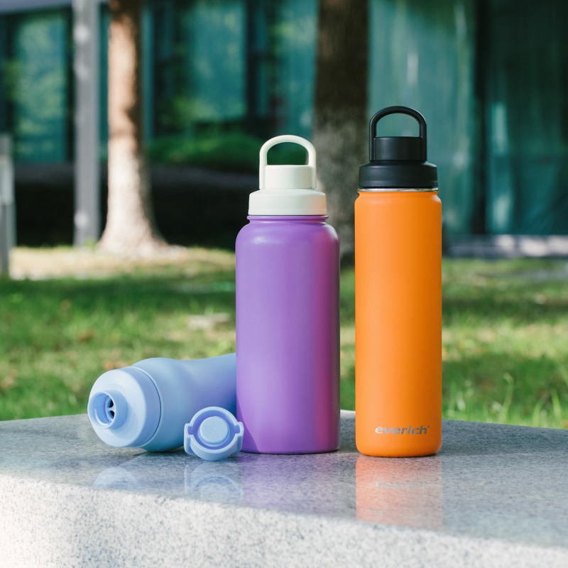 Everich ODM/OEM Wide Mouth 304 Stainless Steel Vacuum Insulation Water Bottle with Direct Drinking Cap–BPA Free and Leak-Proof – Water Bottle and Insulated Water Bottles price