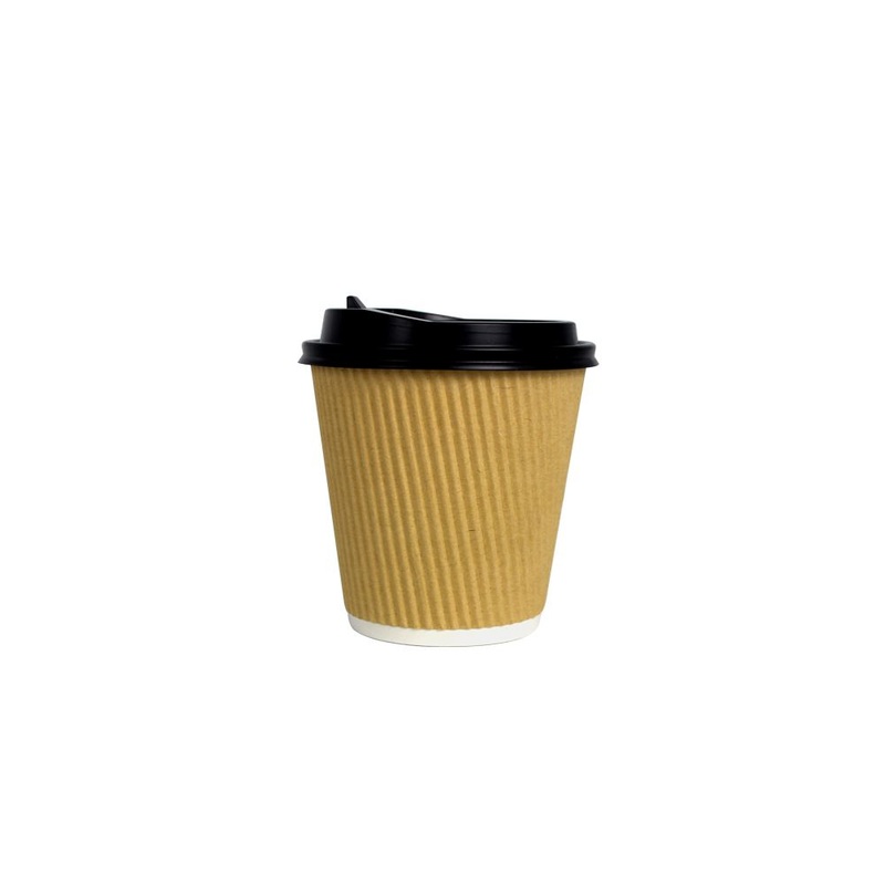 Factory Price Cups with Lid Ripple Wall Paper Disposable Corrugated Cup – Corrugated Cup and Disposable Paper Cup price