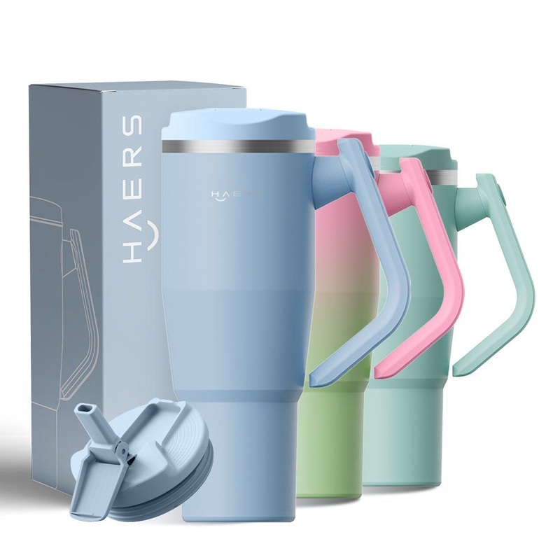 Haers 2025 New Design Patent Gym Insulated Travel Tumbler Coffee Mug with Custom Logo Printing – Custom Logo Insulated Mug and Printed Travel Tumbler price