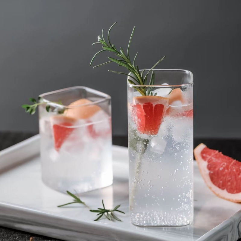 High Borosilicate Square Heat-Resistant Transparent Milk Drink Cup – Glass Jar and Glass Bottle price