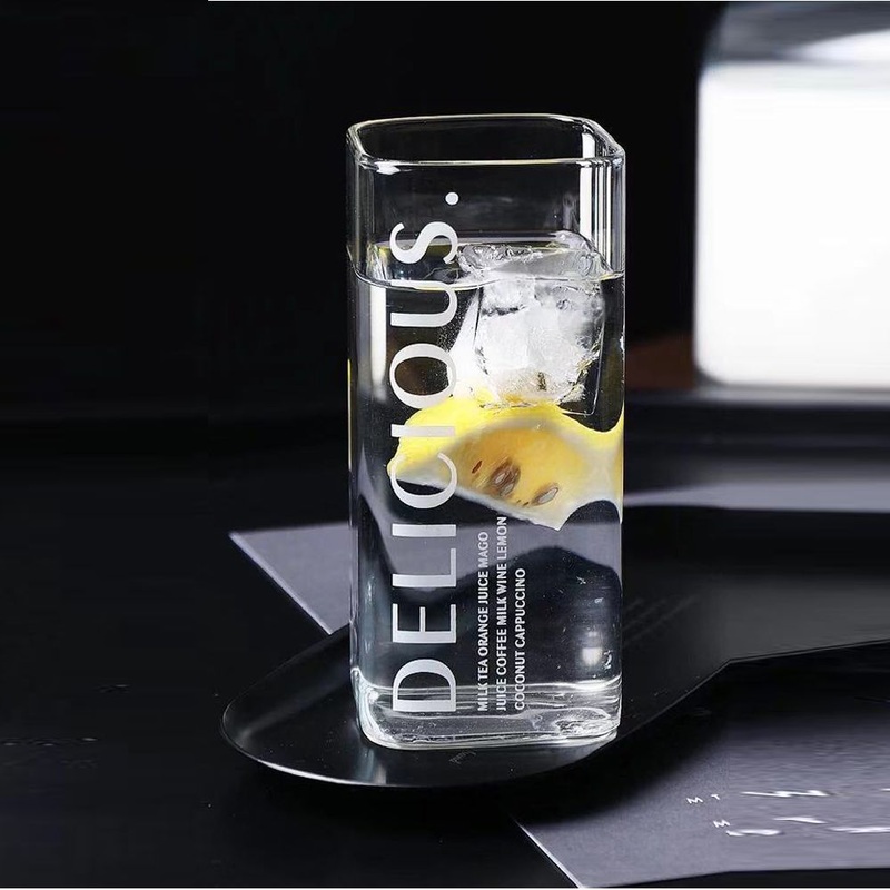 New Style Borosilicate Square Glass Cup Single Wall Drinking Glasses – Glass Cup and Square Glass Cup price