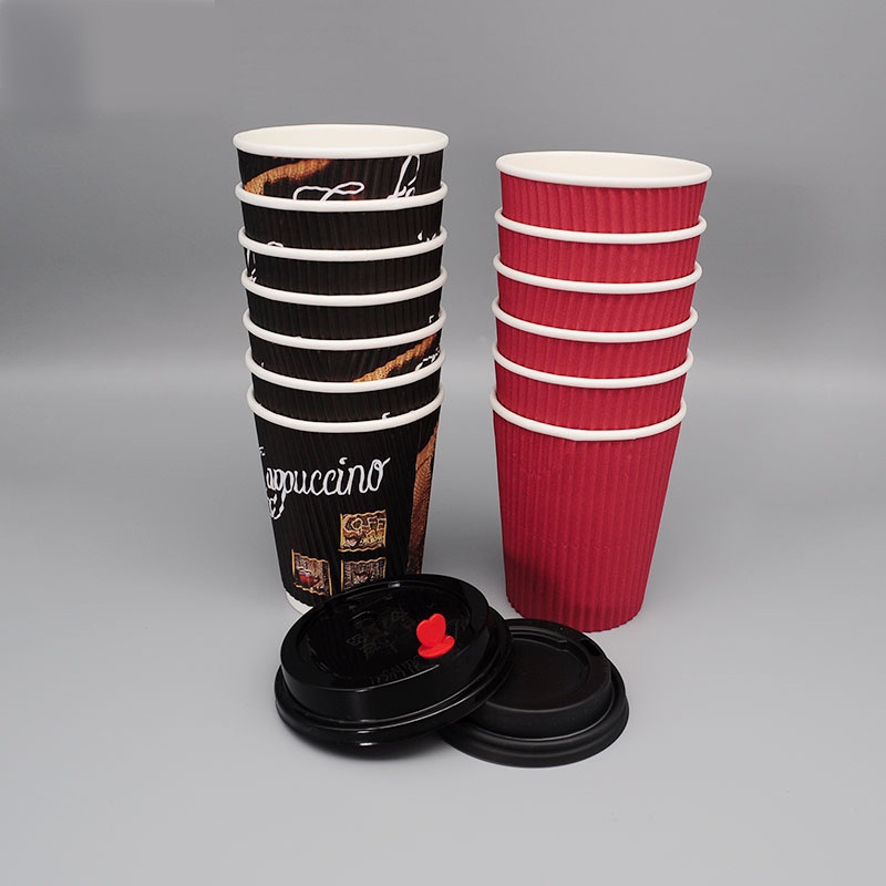 OEM 4oz 8oz 12oz 16oz Disposable Corrugated Paper Cup for Hot Drink – Paper Cup and Corrugated Paper Cup price