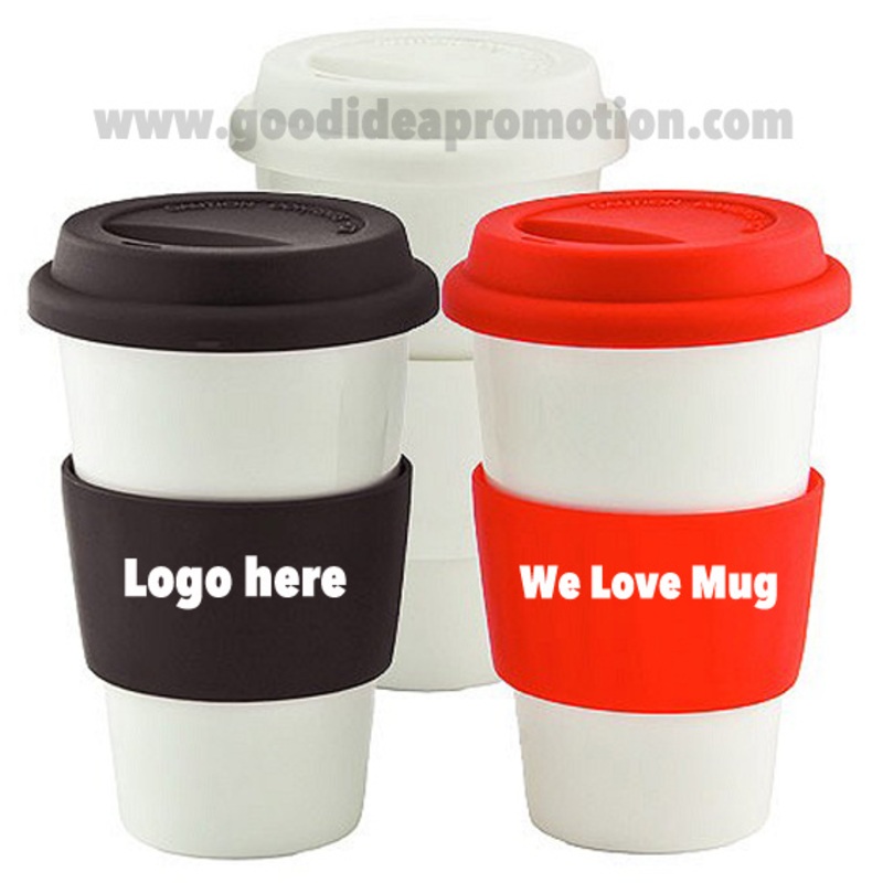 Promotional Gift Ceramic Coffee Mug with Silicone Cover – Ceramic Mug and Coffee Mug price