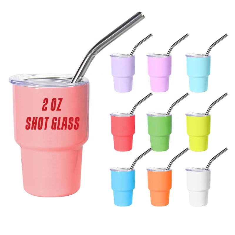 Promotional Mug Steel Shot Glasses Travel Coffee Mug Sublimation Tumbler Blanks Mini Tumbler Cup with Lid and Straw – Promotional Mug and Glasses Travel Coffee Mug price