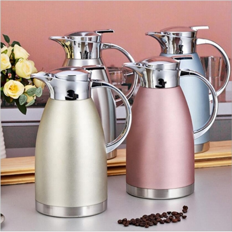 Stainless Steel Kitchenware Coffee Jug Warm Multicolor Business Household Vacuum Flask – Tea Coffee Pot and Home Appliance price