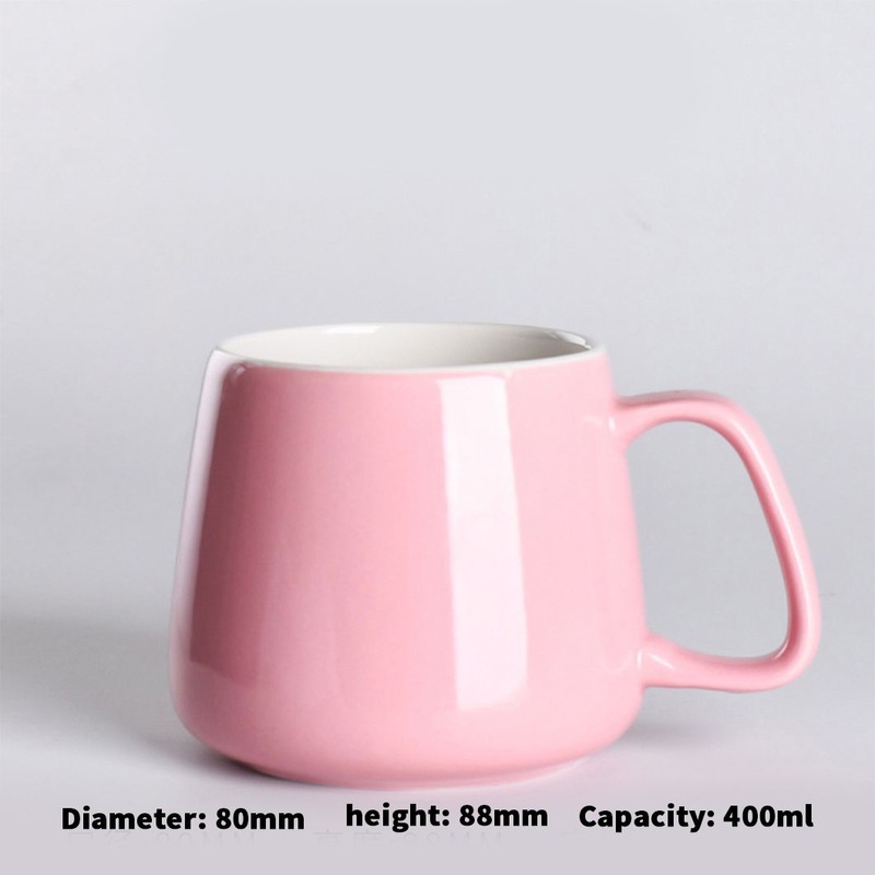Wholesale 400ml Cheap Porcelain Tea Drinking Cup Custom Logo Printed Big Belly Black Ceramic Coffee Mug for Promotional Gift Christmas – Tea Mug and Ceramic Mug price