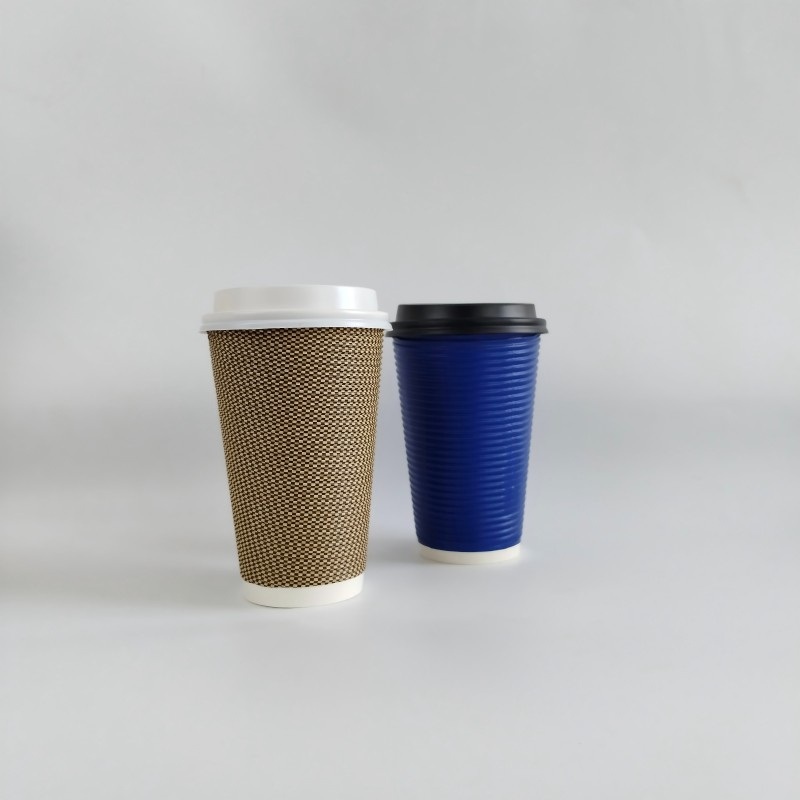 Wholesale Anti-Scald Corrugated Paper Cup for Coffee Packing with Customized Pattern – Paper Cup and Corrugated Cup price