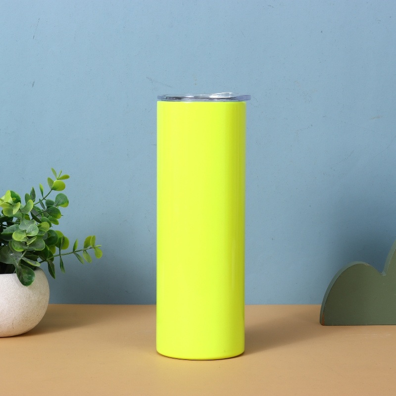Wholesale Custom Logo 20 Oz Double Wall Stainless Steel Travel Mug Insulated Straight Skinny Tumbler Cup in Bulk – Sublimation Tumbler Mug and Insulated Tumbler Cup price