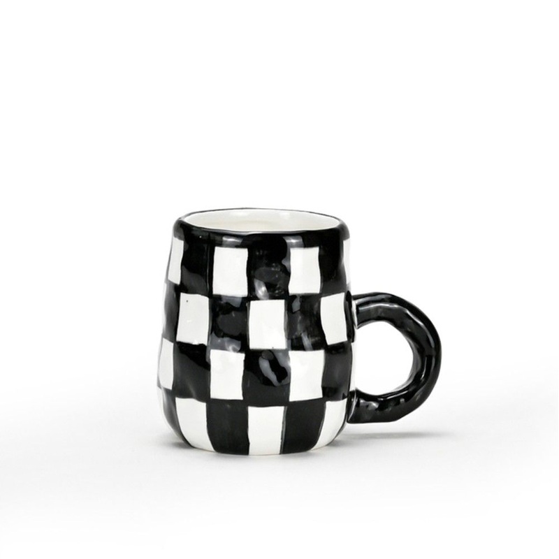Wholesale New Flower Pattern Hand Made Ceramic Coffee Mugs Large Capacity Custom Logo Nordic Decal Porcelain Tea Cup Milk Mug – Ceramic Mug and Mugs Ceramic price