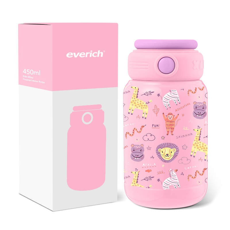 Wholesale Super High Quality 316 Stainless Steel Insulated Water Bottle for Kids, 450ml, Splash-Proof Design of Water Bottle Cover – Kids Water Bottle and Children Bottle price