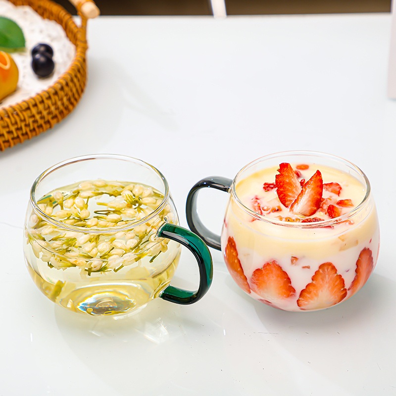 Wholesale Tableware Glass Mug Cup Coffee Handle Creative Tea Borosilicate Glass Mugs – Borosilicate Glass Mugs and Borosilicate Drinking Glasses price