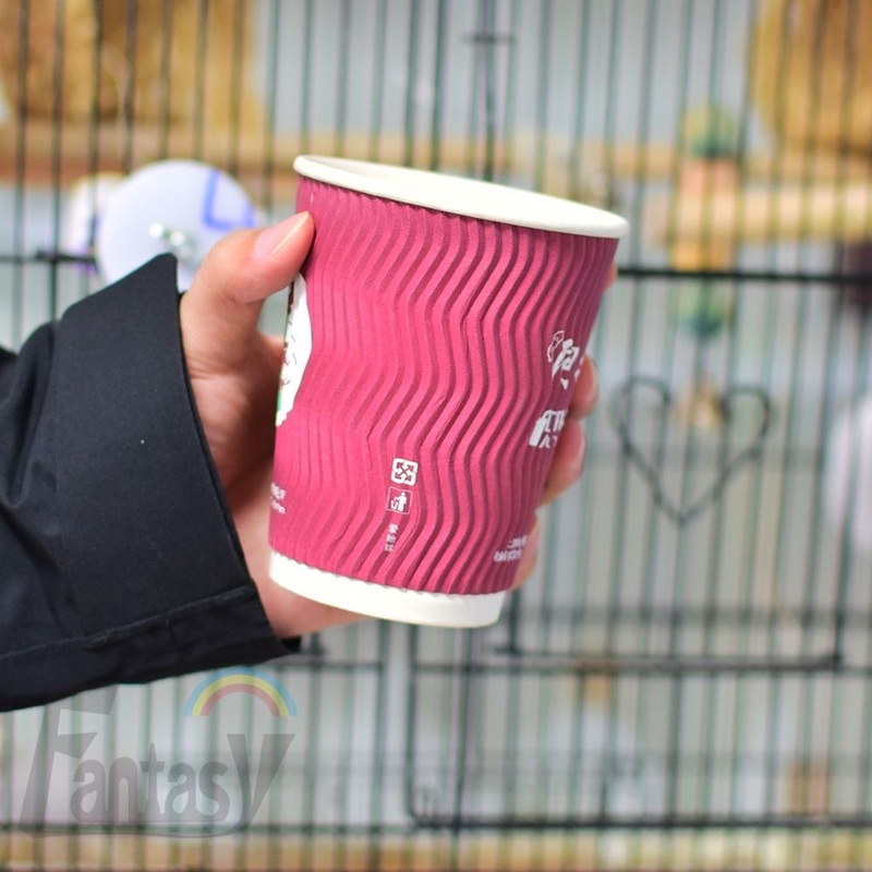 with Lid Disposable Jelly Cola Beer Mug Ripple Wall Paper Coffee Cup – Cola Paper Cup and Ripple Paper Cup price