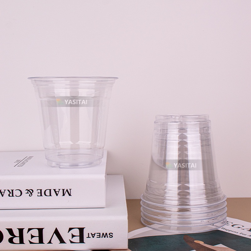 12 16 20 Oz Disposable Plastic Pet Cup with Dome Flat Lid Manufacturer Wholesale Custom Plastic Cup – Disposable Plastic Cup and Plastic Cup price