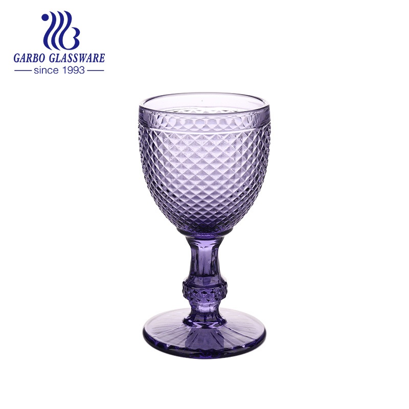 230ml Purple Colored Solid Glass Goblet Stemware – Goblet Stemware and Purple Stemware price