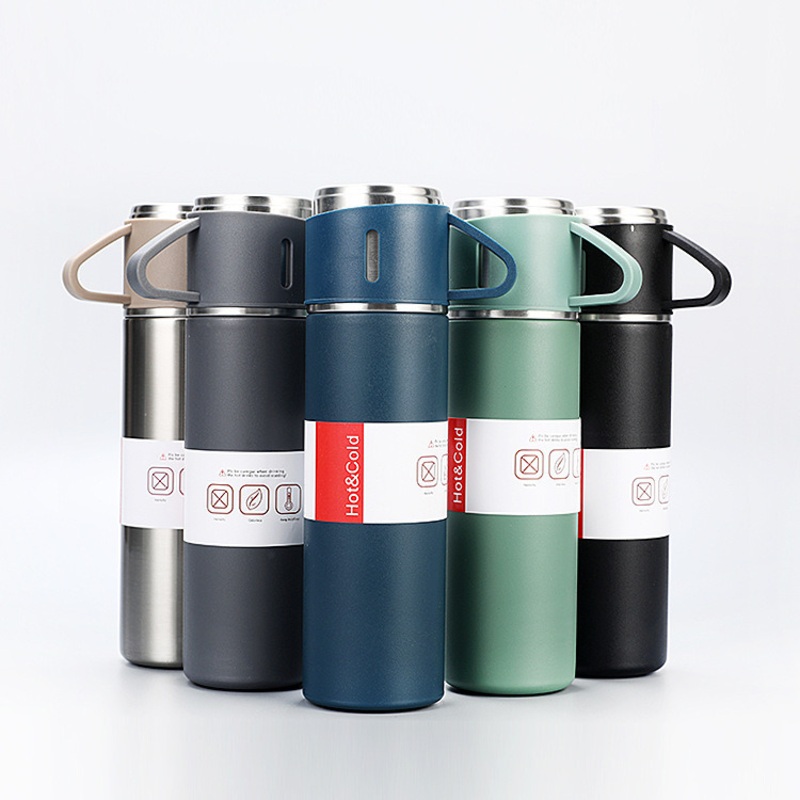 304 Stainless Steel Thermos Cup Three Drinking Covers Hand in Hand Bag Gift Box Set Gift Vacuum Flask Wholesale Custom Logo – Thermos Cup and Vacuum Cup price