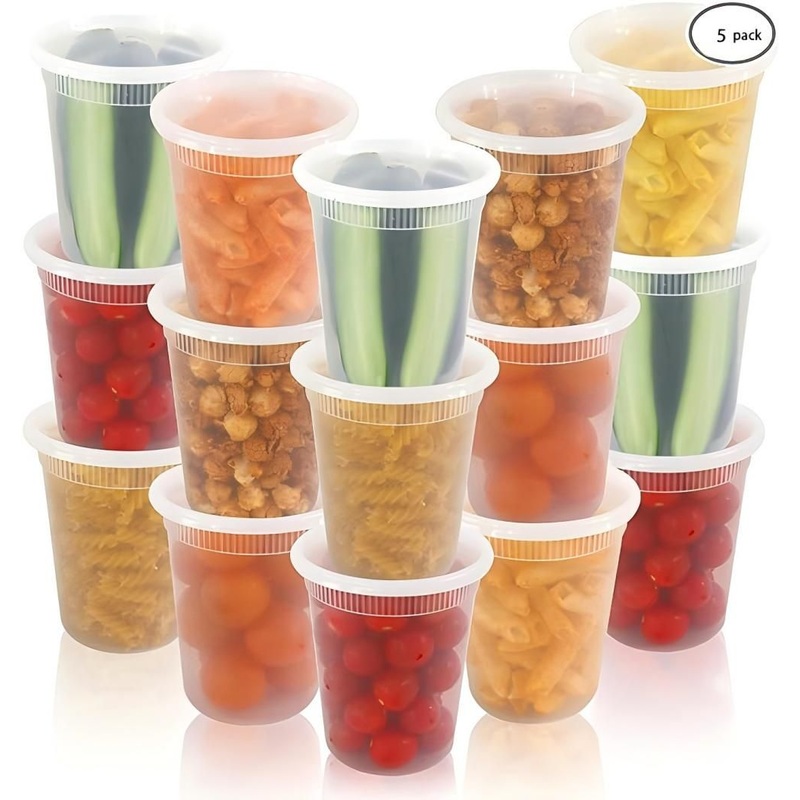 5PCS/Set 32oz Disposable Biodegradable Cup with Lid Plastic Box Food – Disposable Cup with Lid and Biodegradable Cups price