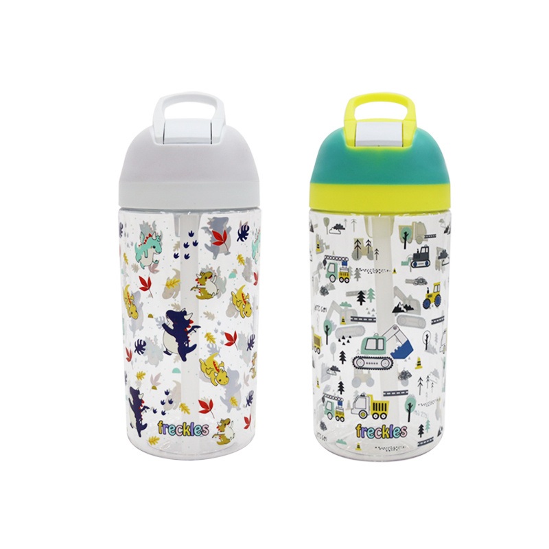 600ml New Outdoor Leak-Proof Portable Casual Cartoon Logo Plastic School Water Bottle for Kids – School Water Bottle for Kids and Cartoon Logo Water Bottle price