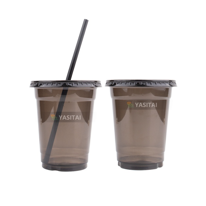 Custom Printed Clear 12, 16, 20, 24 32oz PP Pet Black Disposable Plastic Cup with Lid – Disposable Plastic Cup and Disposable Plastic Cups price