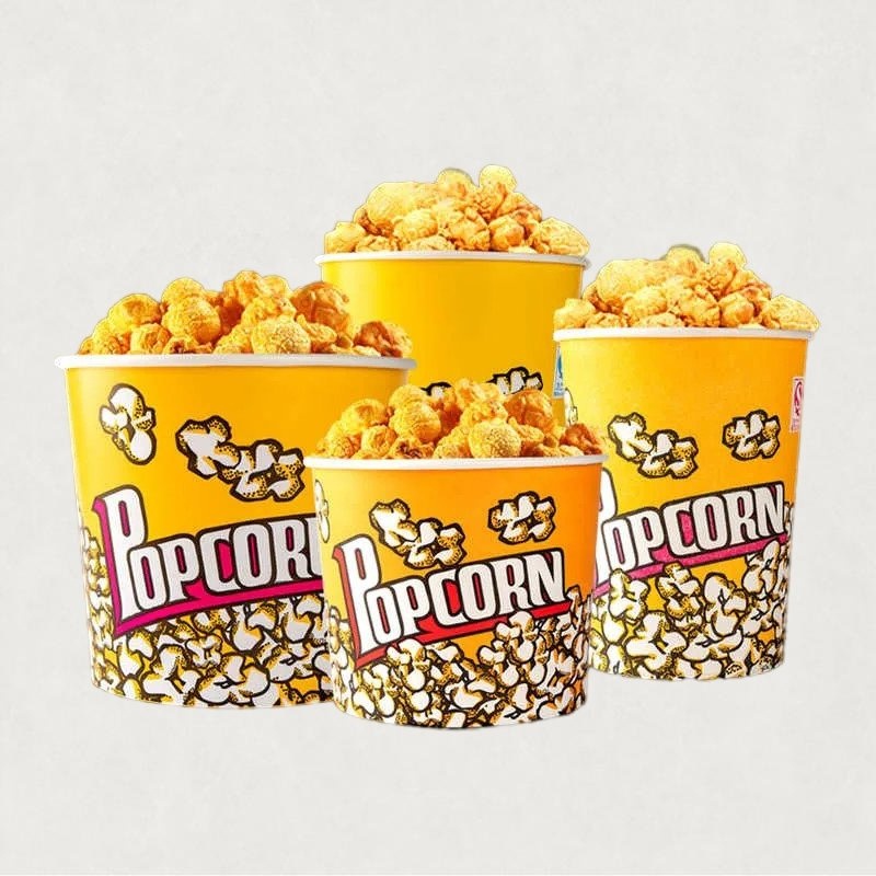 Disposable Eco Friendly Takeaway Packaging Paper Box Popcorn Bucket Cup – Paper Cup and Popcorn Cup price
