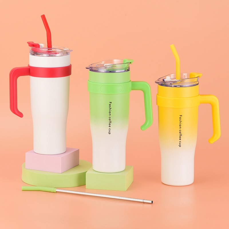 Hot Selling Stanly Cup 40 Oz Powder Coated Car Coffee Mug Stainless Steel 40oz Tumbler with Handle – Tumbler with Handle and 40oz Tumbler price