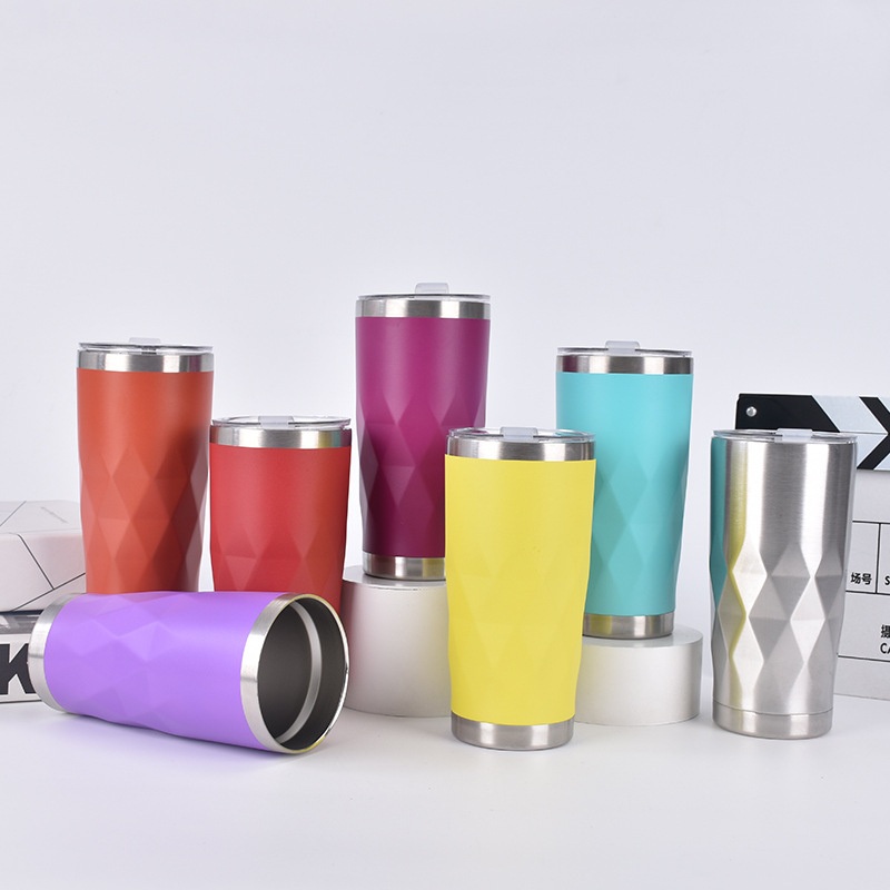 Irregular Diamond Shaped Car Cup Double-Layer Vacuum Insulated Cup – Vacuum Flask and Vacuum Cup price