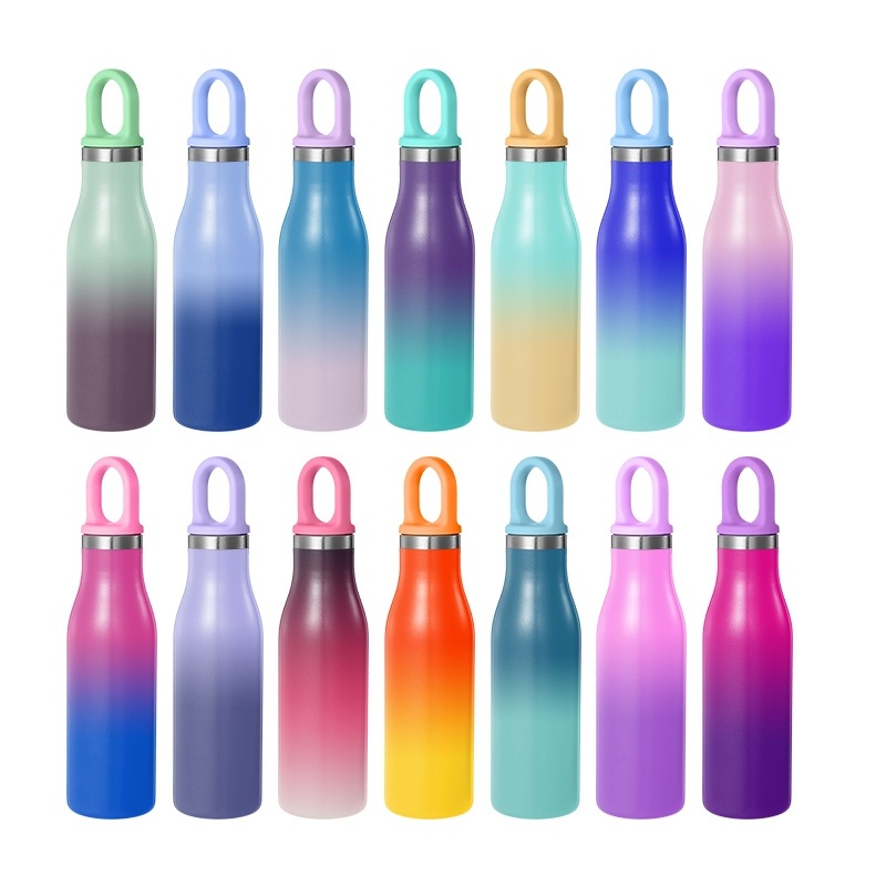 New Arrival Narrow Mouth Small Mouth Food Grade Stainless Steel Water Bottle with Handle Lid – Stainless Steel Water Bottle and Water Bottle price