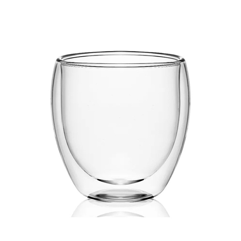 OEM Wholesale Double Wall Glass Coffee Cup 100ml – Double Wall Glass Cup and Glass Cup price