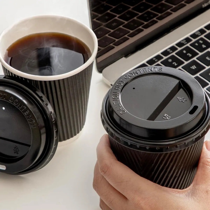 2024 Ecofriendly Products Factory Price Ripple Double Wall Coffee Cup Paper Coffee Cups – Ripple Paper Cup and Coffee Paper Cups price