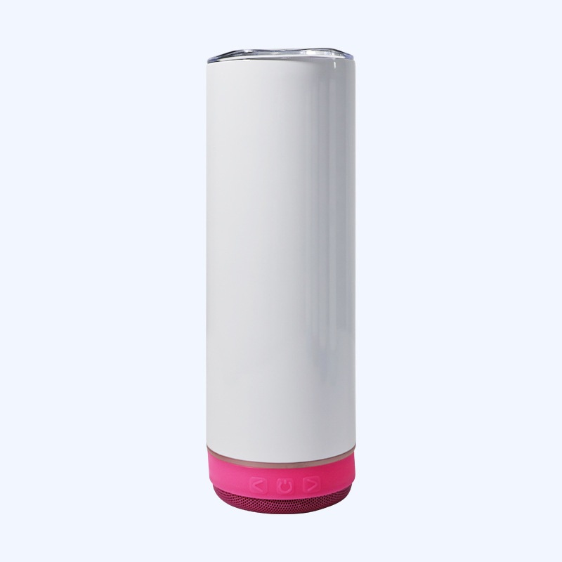 20oz Sublimation Straight Blue Tooth Music Speaker Blanks Tumbler Outdoor Mug – Bluetooth Tumbler and Stainless Steel Tumbler price