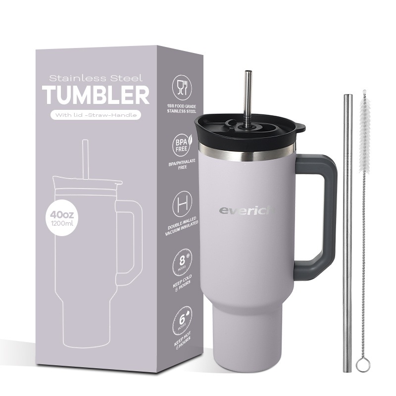 40oz Double Wall Easy Carry Dual Use Leak-Proof Lid Vacuum Stainless Steel Tumbler – Stainless Steel Tumbler and 40oz Tumbler price