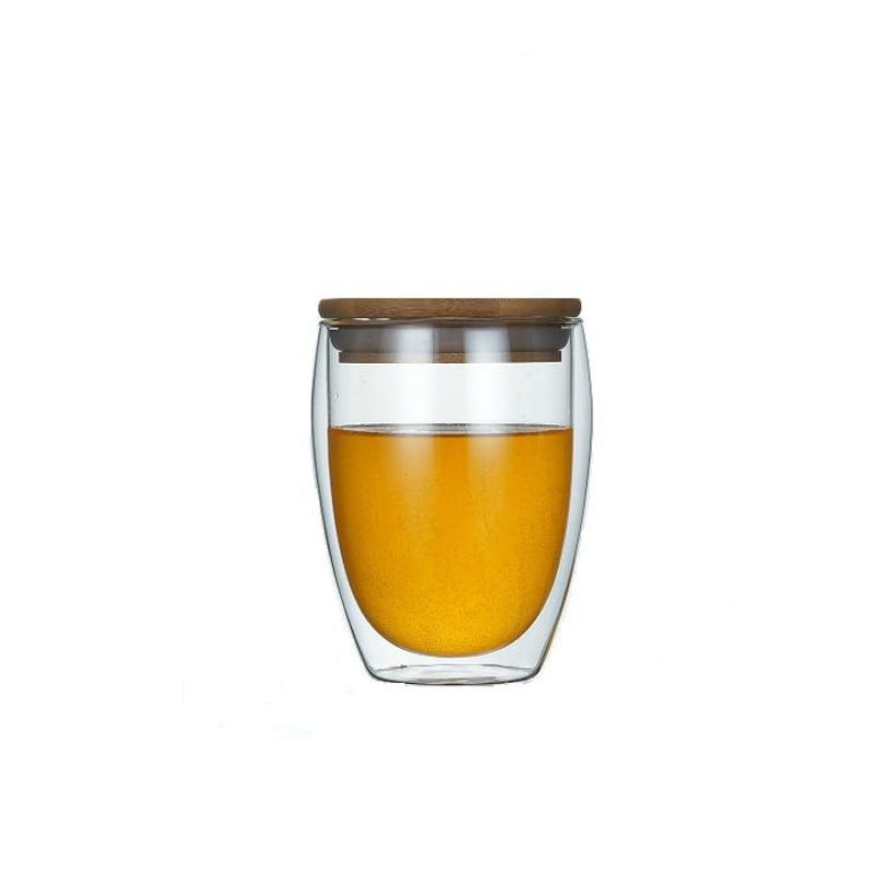 Clear Glass Coffee Mug Set Double Wall Glass Coffee Mug with Lid Spoon – Borosilicate Glass Cup and Glass Cup price