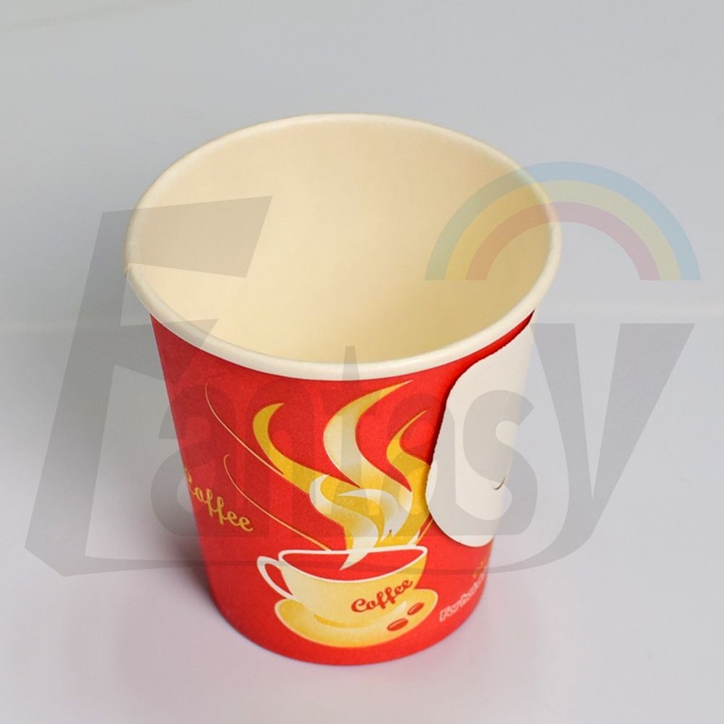 Cold Takeout Size Customized Custom Customization Design Customizable Brand Handle Paper Cup – Paper Cup and Paper Handle Cup price