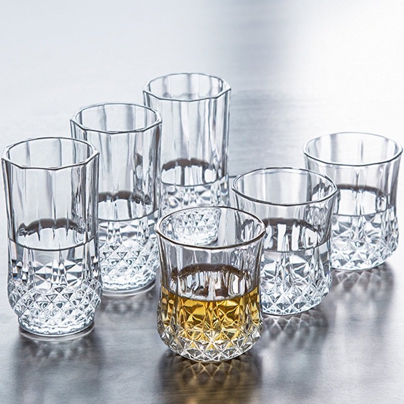 Custom Crystal Glassware Drinking Water Wine Glass Cup Wedding Embossed Transparent Glass Cups Spirits – Fancy Glass Coffee Cup Gift Box and Vasos De Vidrio Elegantes price