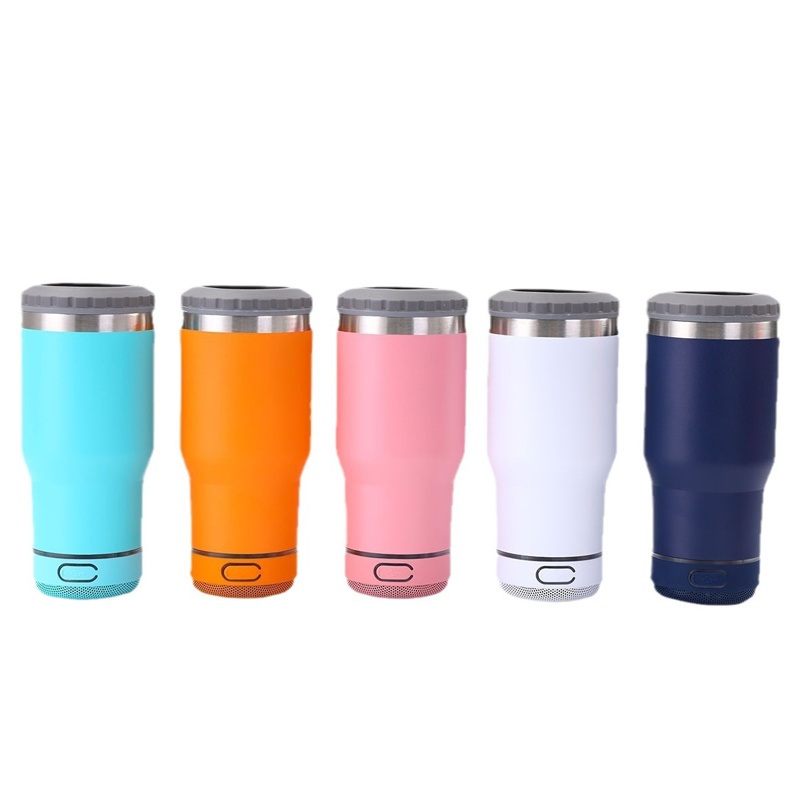 Customized Wine Tumbler Cup Can Cooler Stainless Steel Bluetooth Speaker Coffee Mug – Bluetooth Speaker Cup and Vacuum Insulated Cup price