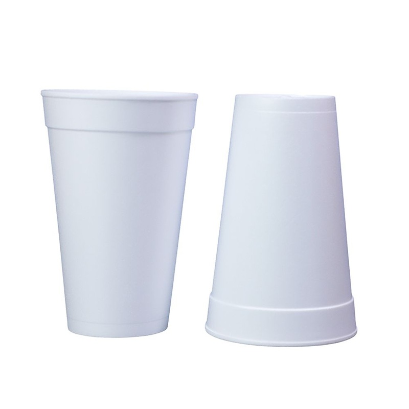 Disposable Foam Cups Wholesale Custom Logo Takeaway Cold Drinks White Styrofoam Cups – Foam Cups and Disposable Cups price