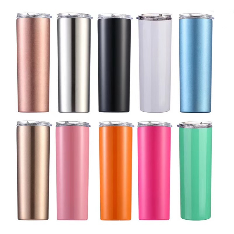 Double Wall Heat Insulation Straight Body Skinny Sublimation Tumbler Vacuum Flask Cup Mug Thermos Water Bottle – Stainless Steel Bottle and Bottle price