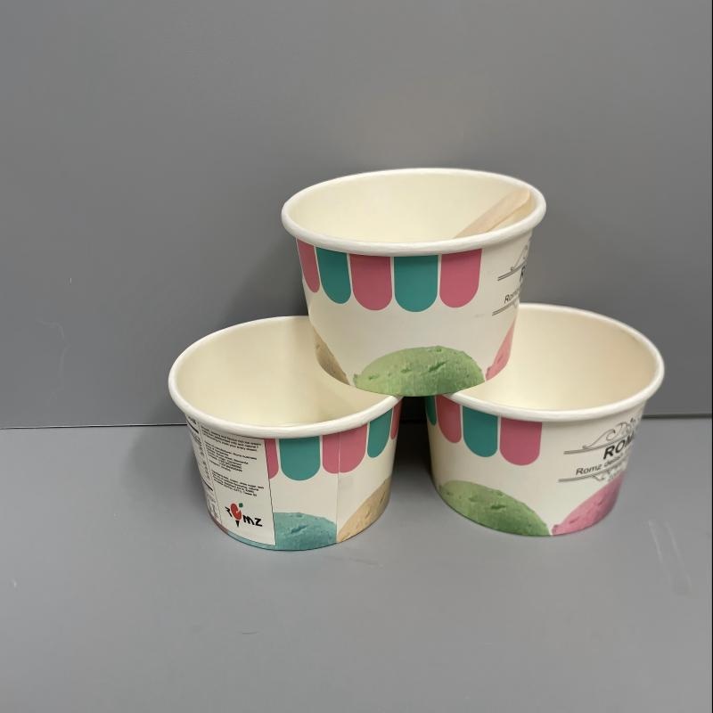 Factory Price 4oz 8oz 12oz 16oz Disposable Ice Cream Yogurt Paper Cup with Lid Covers – Ice Cream Yogurt Paper Cup and Yogurt Paper Cup with Lid price
