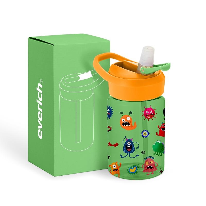 Healthy and Saft with Dust-Free Cover Straw Lid Suitable for Kids Children 400ml Tritan Water Bottle – Plastic Water Bottle and Tritan Water Bottle price