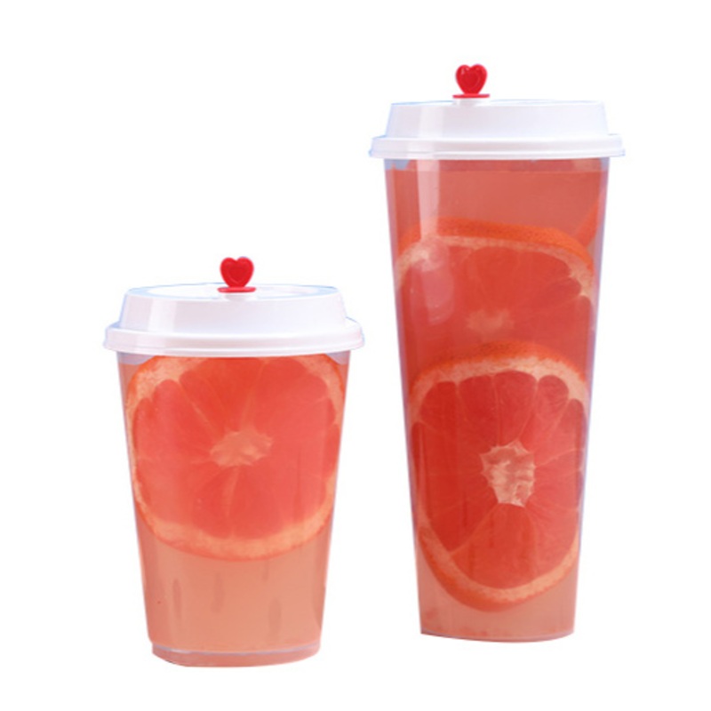 Wholesale Printed Logo 700ml Juice Cup PP Disposable Plastic Bubble Tea Cup with Lid – Milktea Cups and PP Milktea Cups price