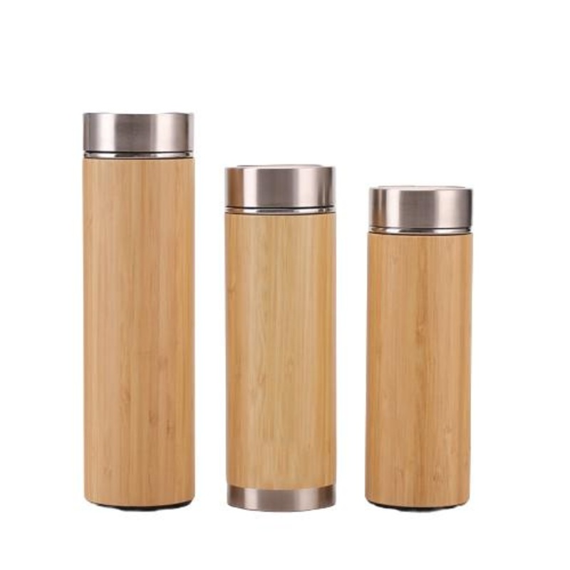 2020 High Quality 350 Ml Stainless Steel Coffee Recycled Natural Bamboo Fiber Tea Infuser Tumbler with Lid – Drinking Water Bottle and Glass Bottle price