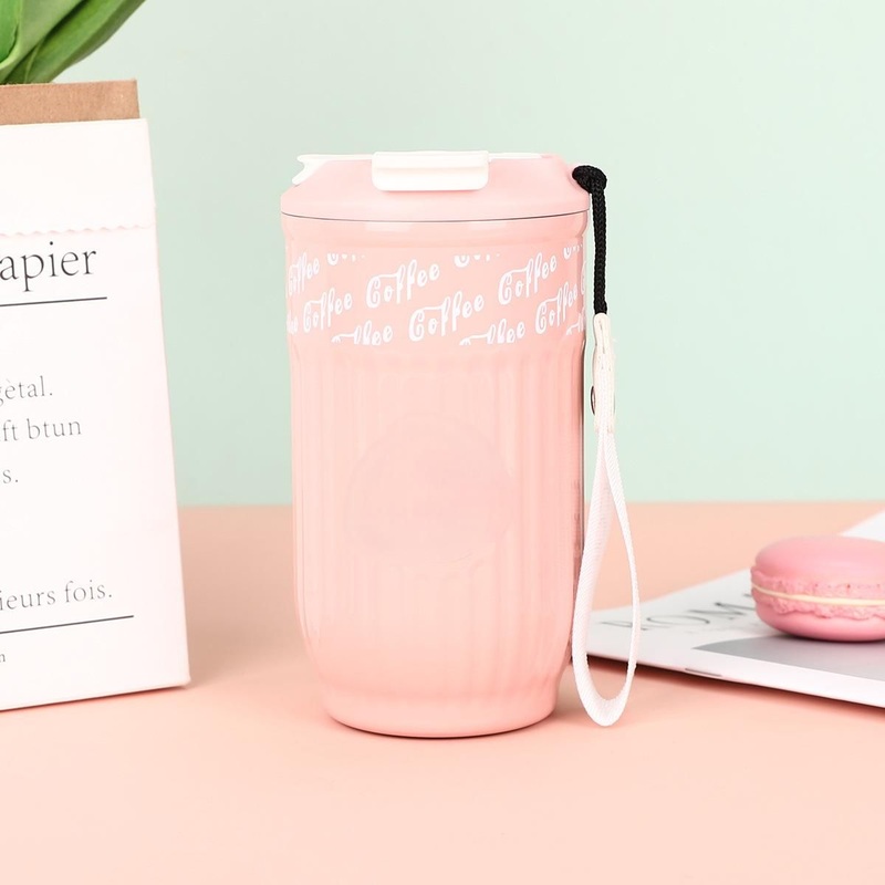 Coffee Cup with Straw Fashionable Business Office Casual Cup – Vacuum Flask and Vacuum Cup price