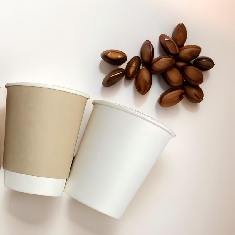 Custom Logo 6 Oz Disposable Double Wall Coffee Paper Cup for Hot Drinks – Double Wall Paper Cup and Coffee Paper Cups price