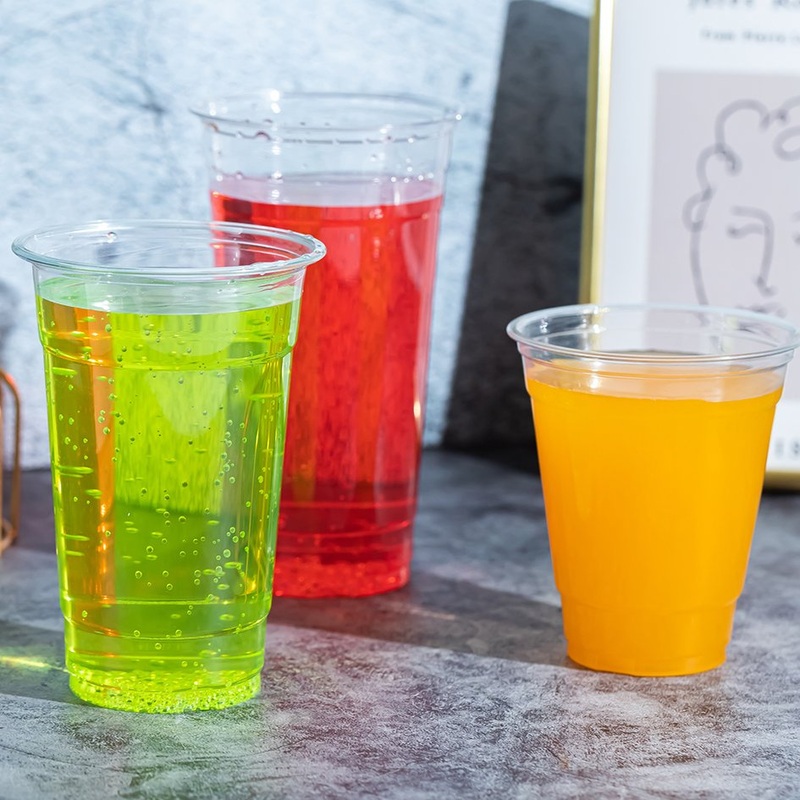 Custom Logo Cup Disposable Pet Cup 20oz Smoothie Cold Drinks Clear Plastic Iced Coffee Cups – Plastic Cup and Disposable Cup price