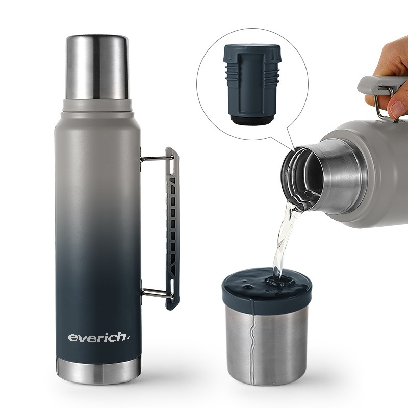 Customized 1200ml Classic BPA-Free Reusable 18/8 PRO-Grade Vacuum Flask Water Bottle with 2 Ways of Use Lid – Vacuum Flask and Water Bottle price